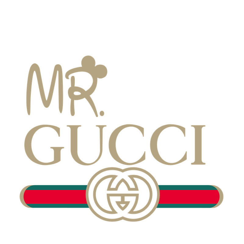 经典MR. GUCCI裁片印花服装，展现独特时尚风格
