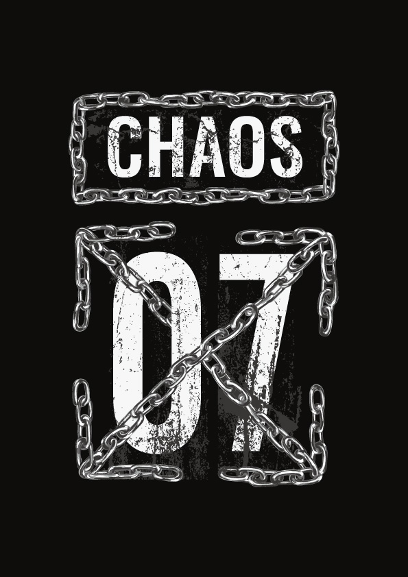 探索街头潮流：’CHAOS 07’裁片印花服装印花设计