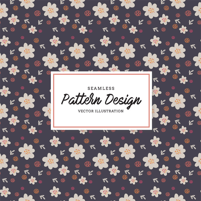优雅花卉图案服装印花，打造春日清新风格