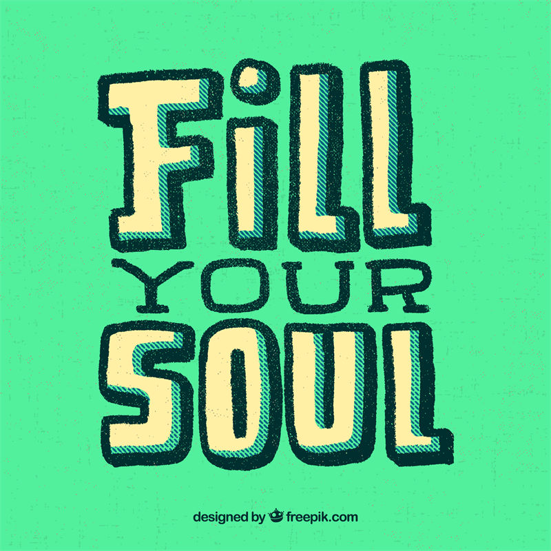 激励心灵：’Fill Your Soul’ 裁片印花服装印花设计
