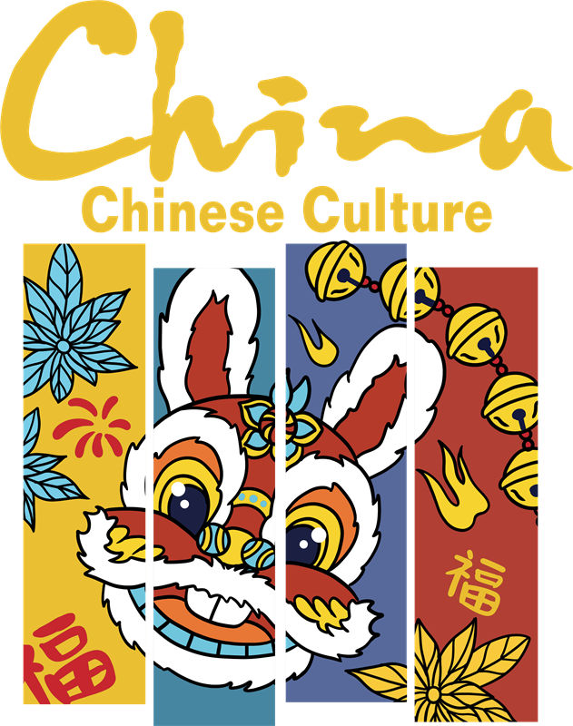 中国风传统狮子头图案服装印花裁片