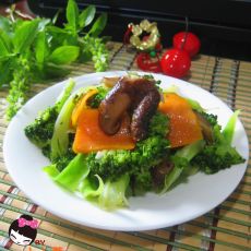 香菇西兰花