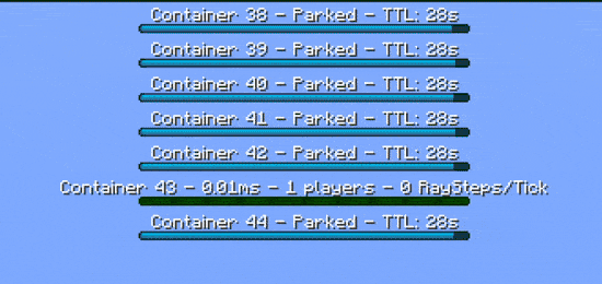 A lot of cull containers with a lot of players