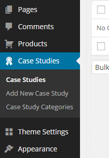 Case Studies Menu