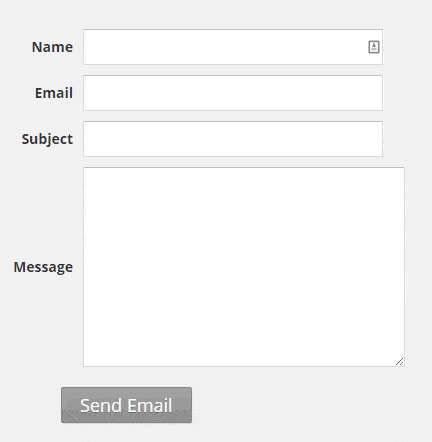 Contact Form Example