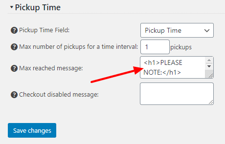 Max Orders Reached Message