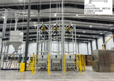 Custom Fabrication – Super Sack Unloading Stands w/ Rolling Hoppers