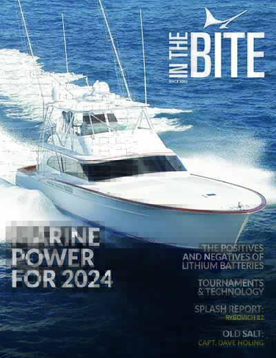 inthebite print cover of sportfish boat