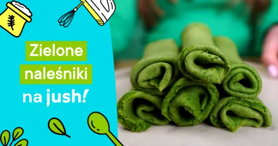 zielone naleśniki ze szpinakiem zawinięte przepis