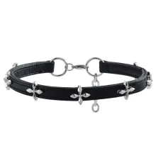 Kaklo juostelė Choker Quatrefoil 301; 1cm