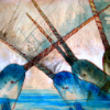 narwhals; violent aquatic courtship.