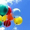 rainbow balloons