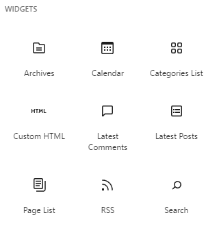 wordpress widget, wordpress widgets