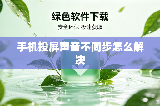 手机投屏声音不同步怎么解决-第1张图片-电脑手机工具软件下载 - 免费实用工具合集 | 联启科技