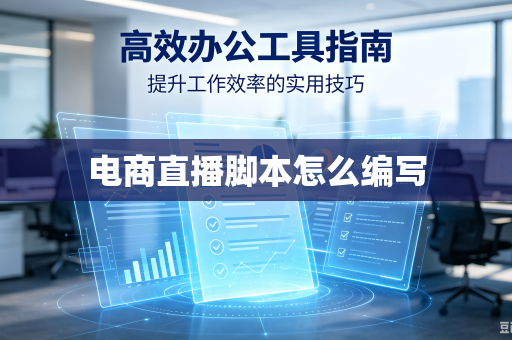 电商直播脚本怎么编写-第1张图片-电脑手机工具软件下载 - 免费实用工具合集 | 联启科技
