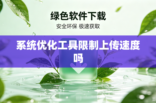 系统优化工具限制上传速度吗