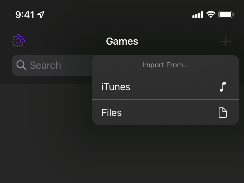 Delta emulator 安装ROM.png