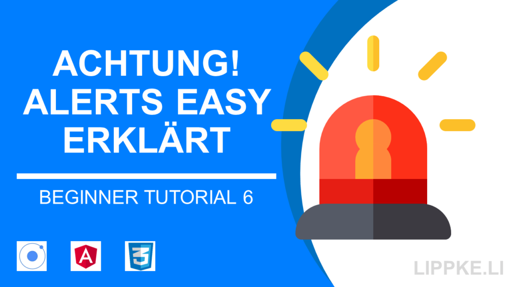 Alerts Ionic Beginner Tutorial Steffen Lippke