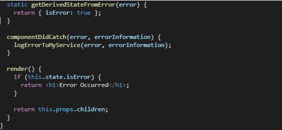 getDerivedStateFromError