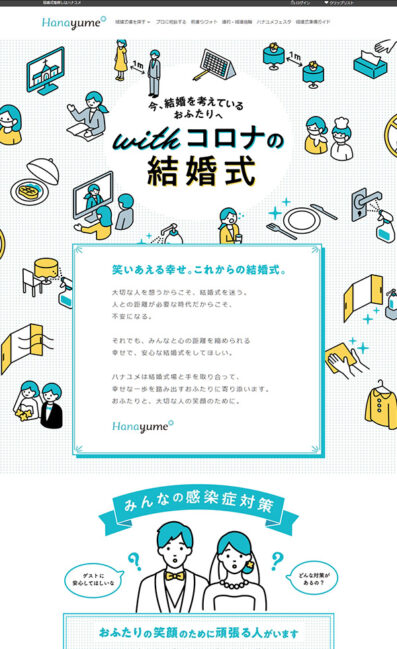 結婚式場探しはハナユメ