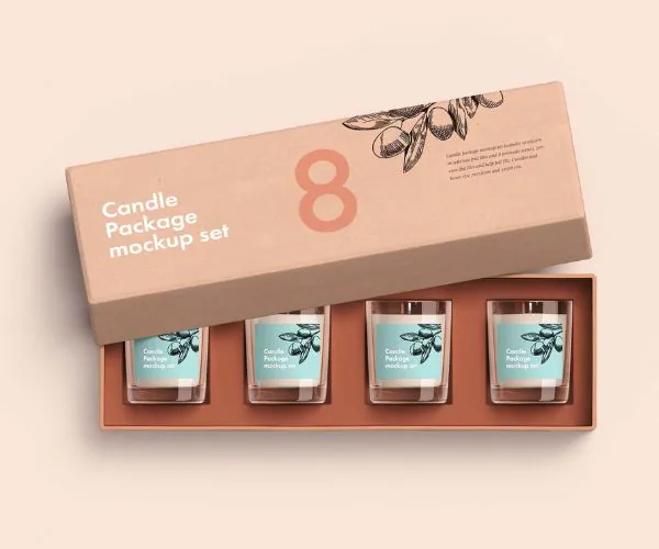 Kraft Pack Candle Boxes