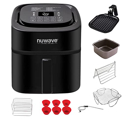 NuWave Brio Healthy Digital Smart Air Fryer mit Sonde One-Touch-Digitalsteuerung, ...