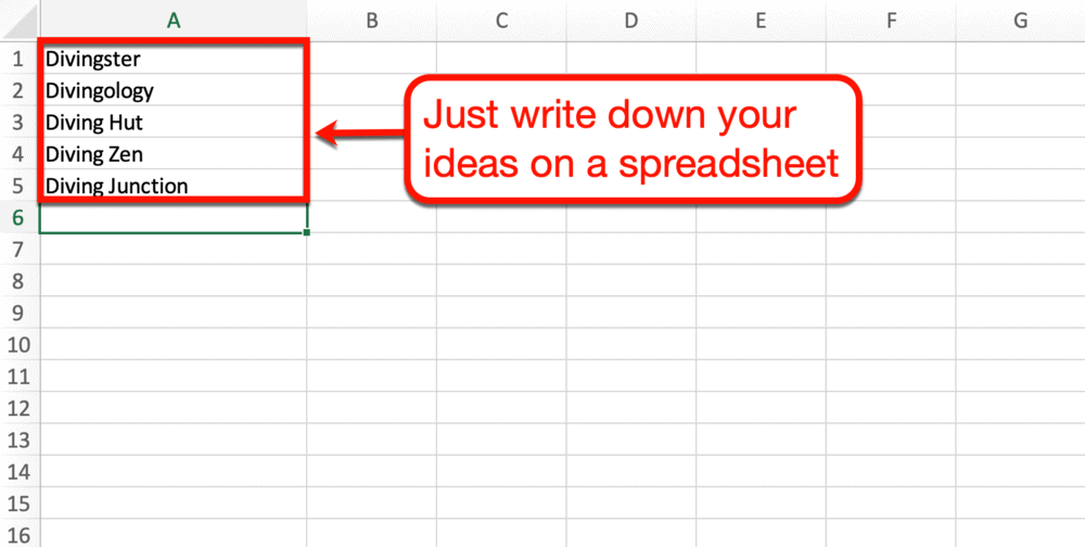 Microsoft Excel keywords list