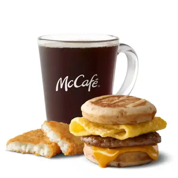 
Sausage, Egg & Cheese McGriddles® Meal