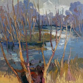 Painting, Before The Leaves Return, Godfrey Afebuame