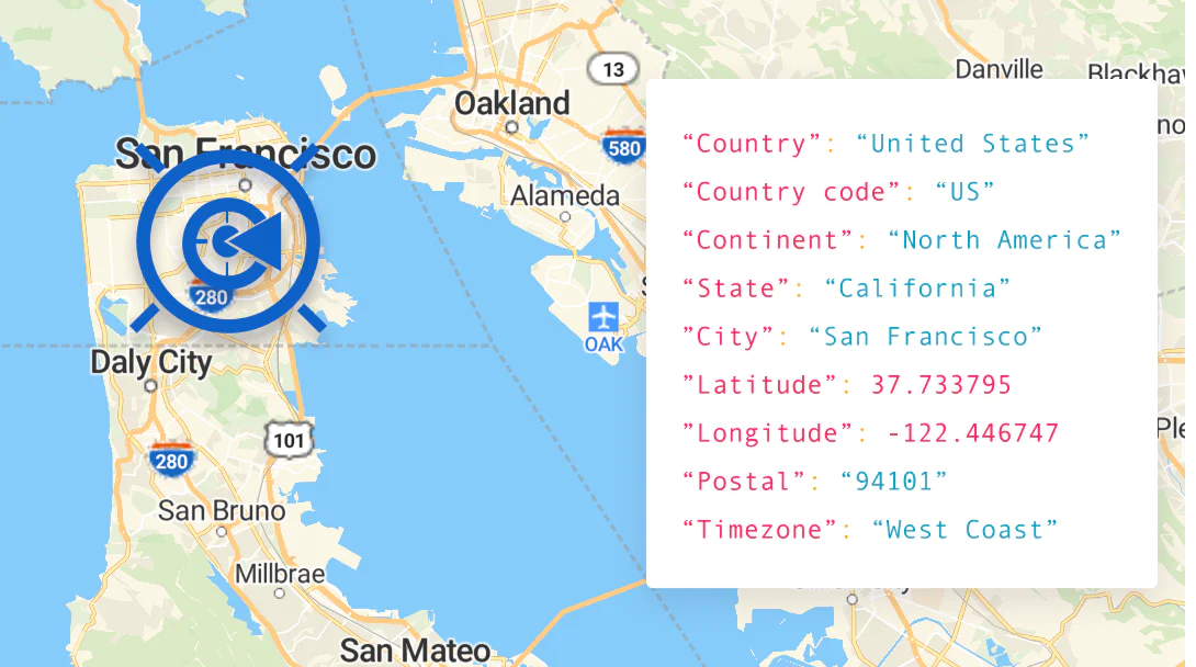 IP Geolocation API service