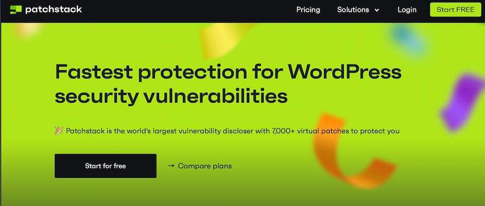Patchstack provides fast vulnerability scanning for WordPress.