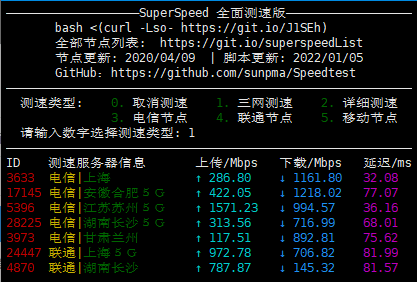 superspeed测速截图