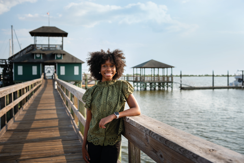 Demi Johnson, 16, has won several awards for her oyster gardening work in the Gulfport area