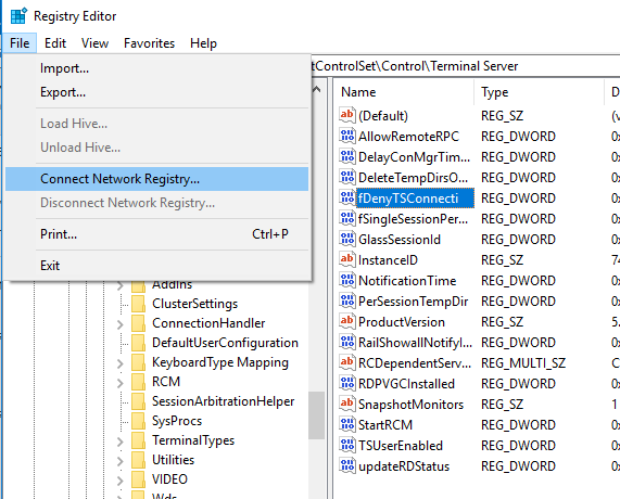 Remote Registry