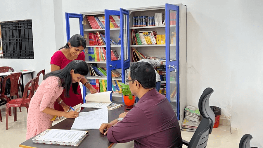 students at N-able German language institute Kochi