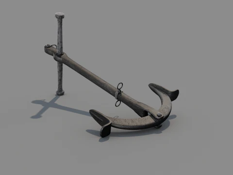 Anchor Ancient 3D Model