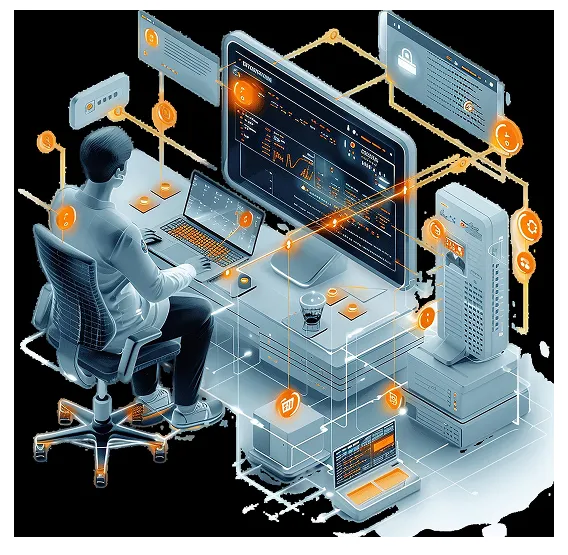 Software development process image illustrating step-by-step approach for building solutions
