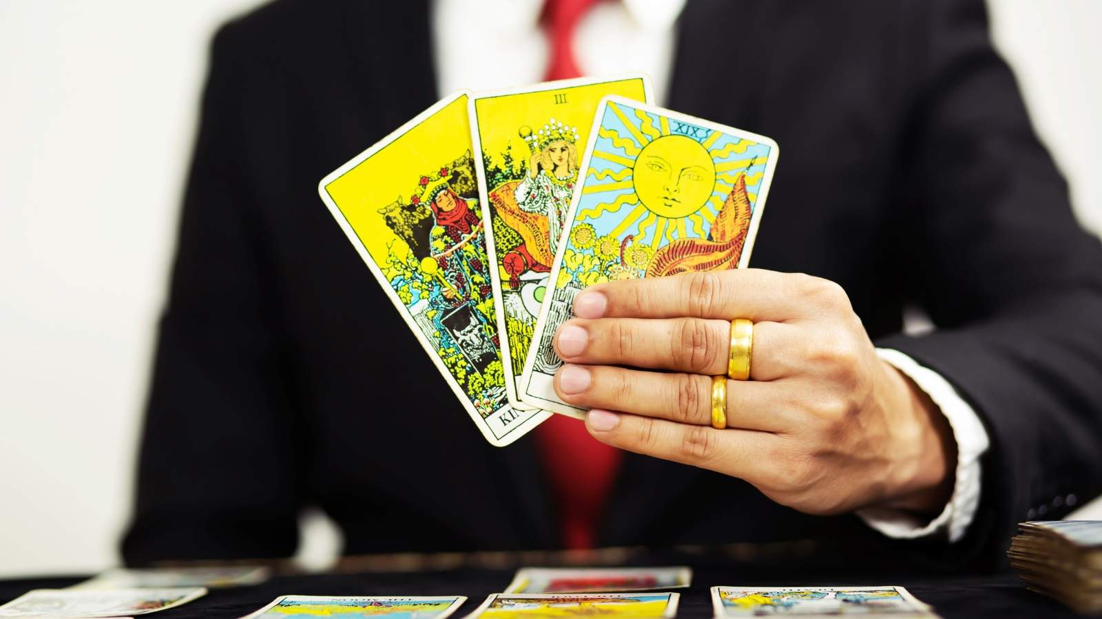Specialized tarot readings with mystical cards.