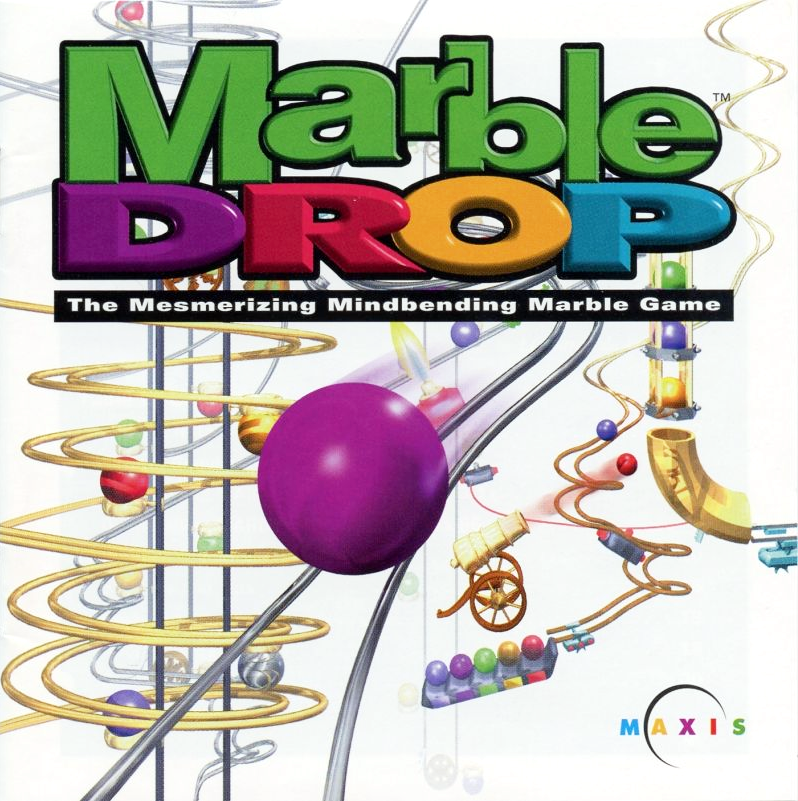 Box art for Marble Drop, courtesy of MobyGames. Box art for Marble Drop, courtesy of MobyGames.