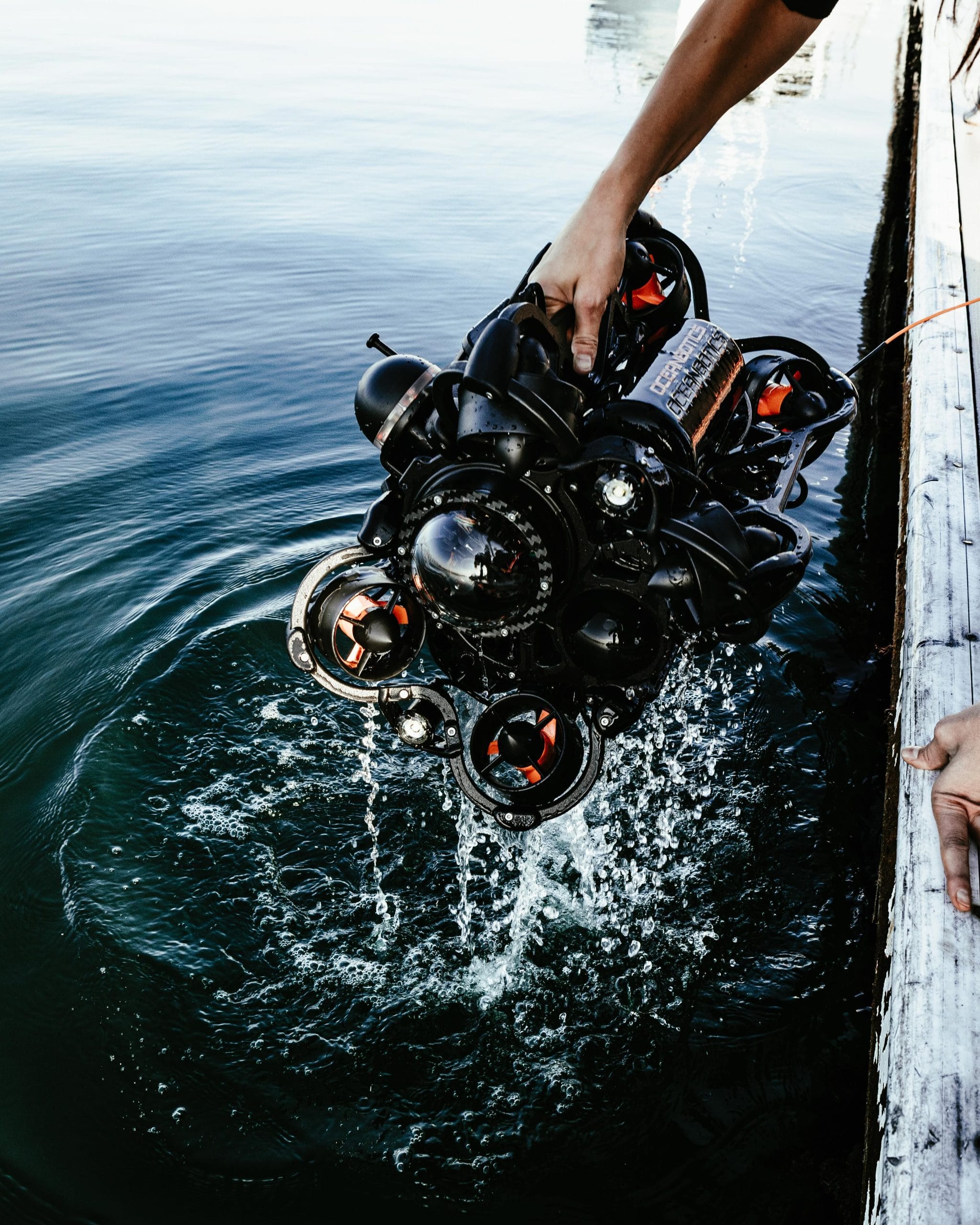 ROV pilot retrieving the SRV-8C from a dock. 