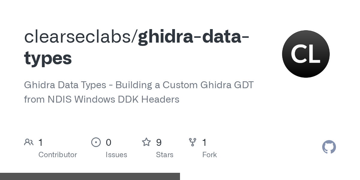 Ghidra Data Types