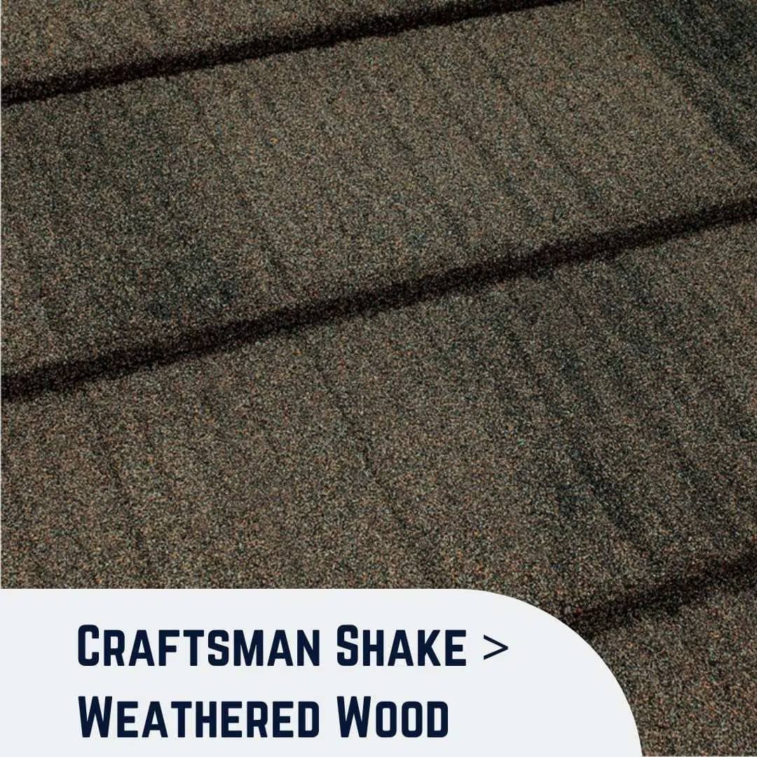 Craftsman Shake Weathered Wood roofing