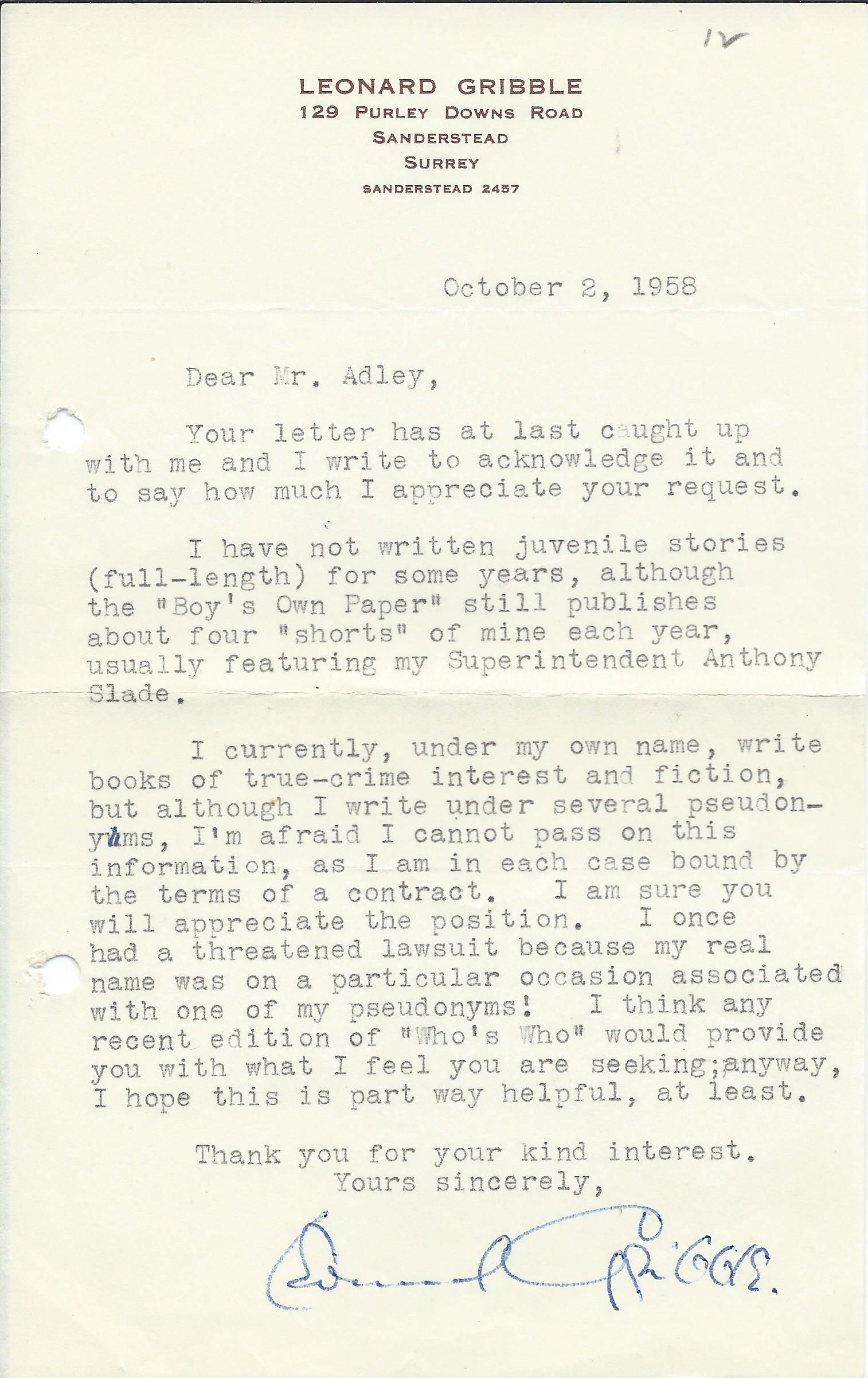 Guild S19 interleaved letter