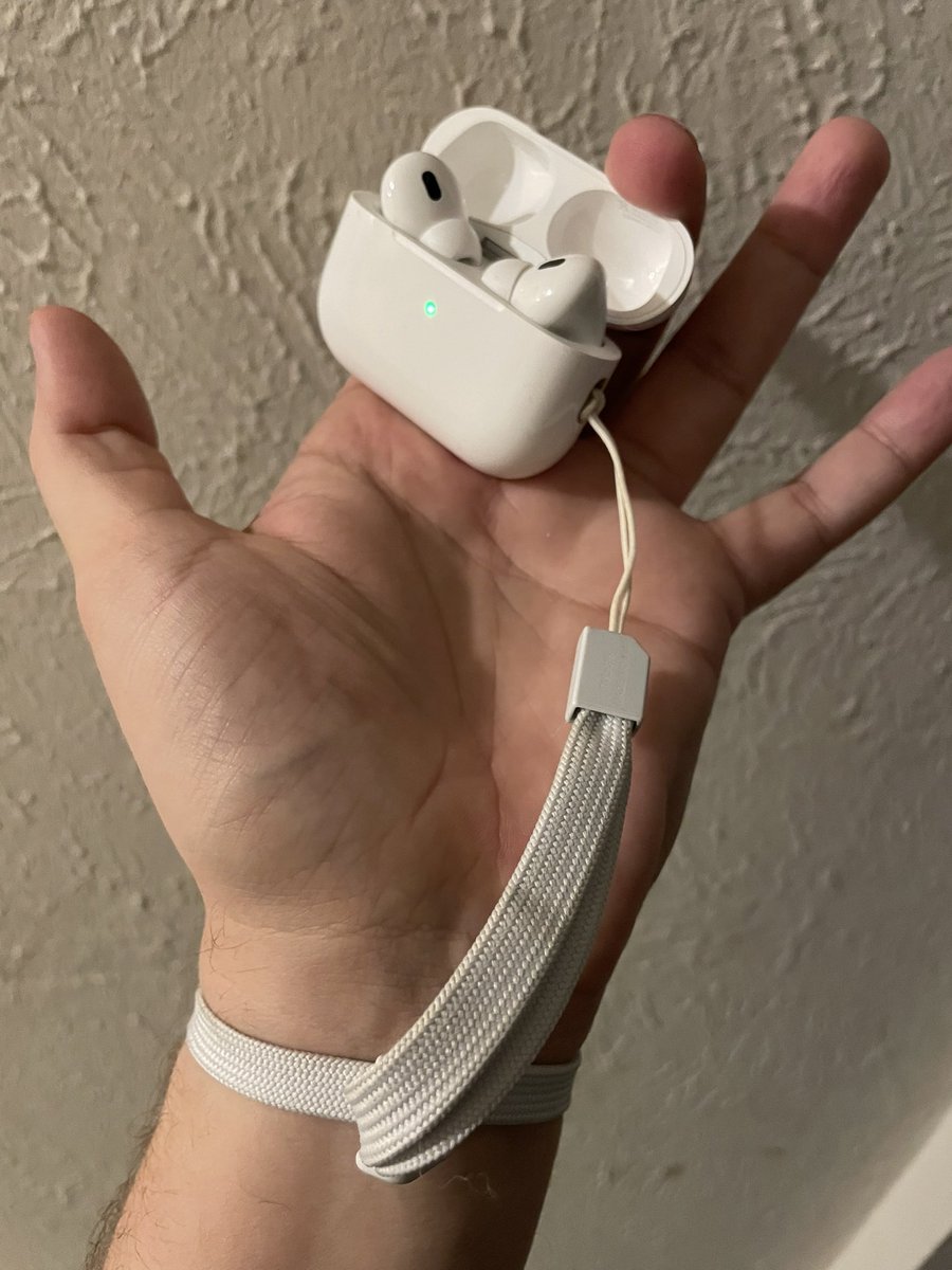 AirPod Pros with a Wiimote strap