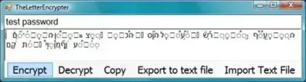 Encrypting text messages