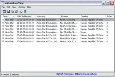 MACAddressView - MAC Address Lookup Tool