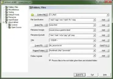 Index.html Generator - dirhtml