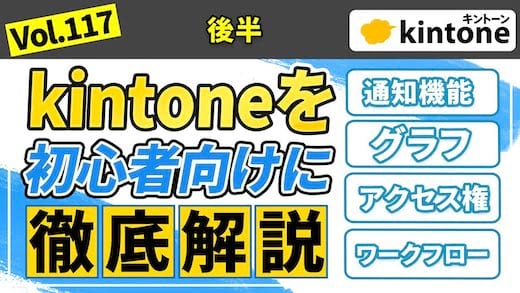 【初心者向け】kintoneって結局何ができるの？ を解決する動画です【後半】Vol.117