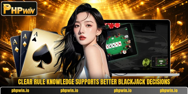 Clear rule knowledge supports better blackjack decisions Clear rule knowledge supports better blackjack decisions