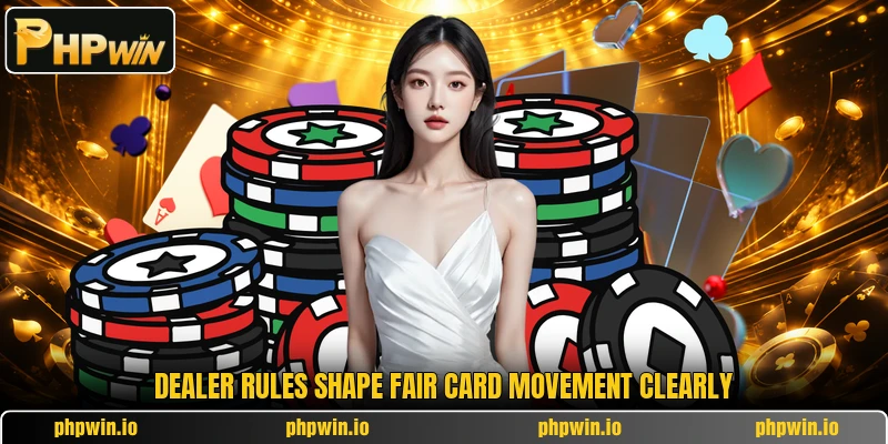 Dealer rules shape fair card movement clearly